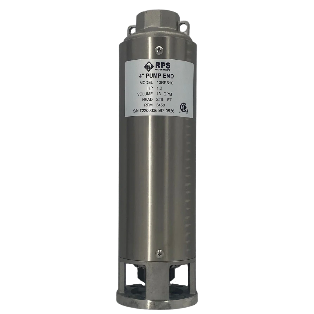 RPS Core Series 13RPS10 4" Submersible Pump End | Engineered Impeller | 15-21 GPM