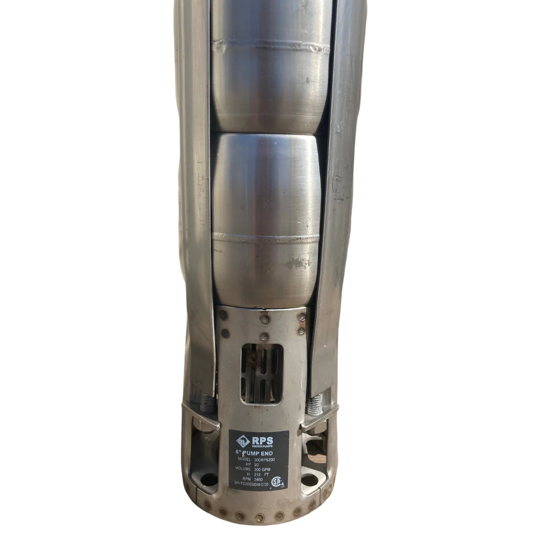RPS 25HP 480V 300RPS250, Up to 325FT Head, 170 to 396GPM, Stainless Steel Submersible Pump End + Motor - Image 5