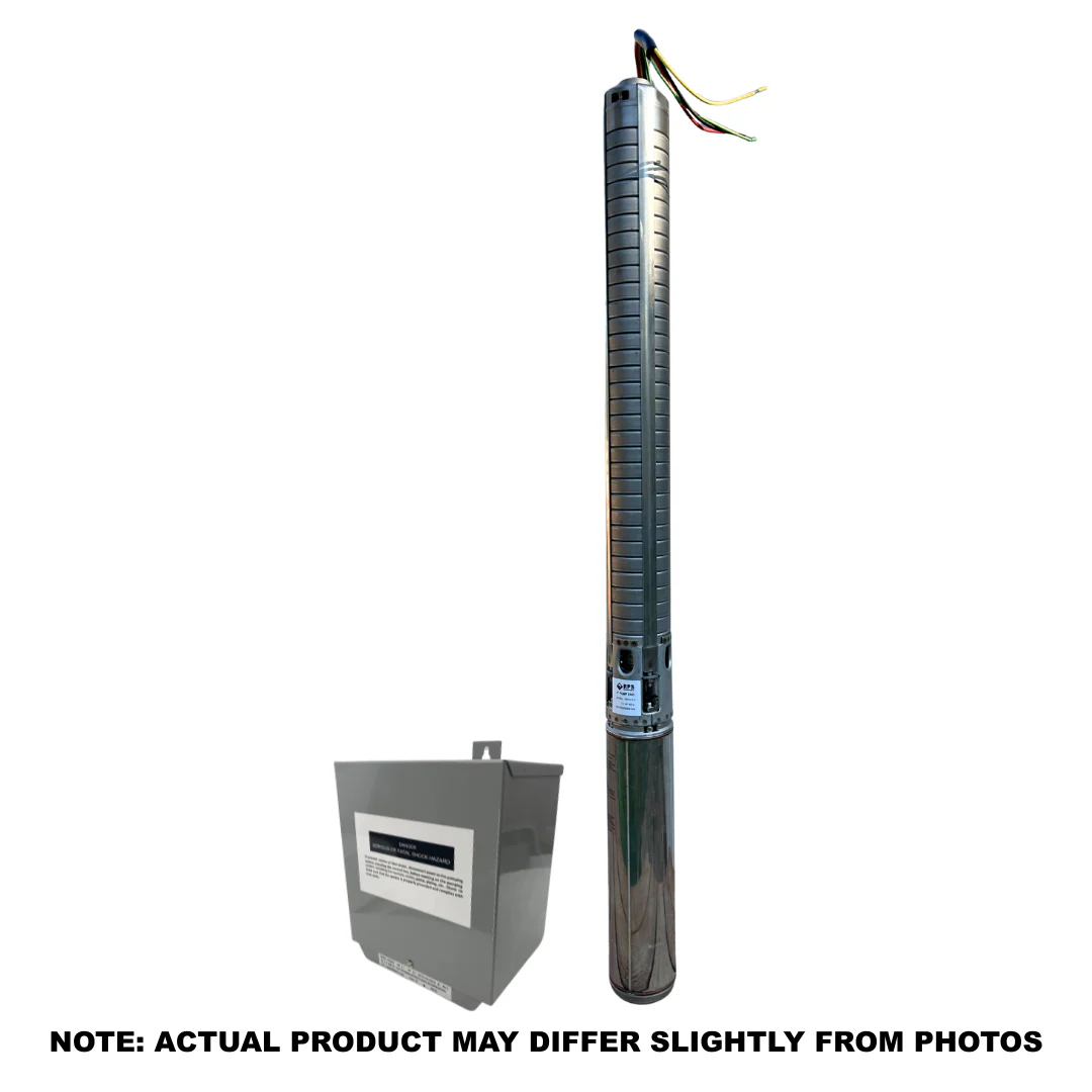 RPS Steel Pro 1/2 HP 220V, 2-Wire | 4" Submersible Well Pump + Stainless Steel Impeller | 100 ft Head, 6–18 GPM | 18RPS05-S Complete Kit - Image 12